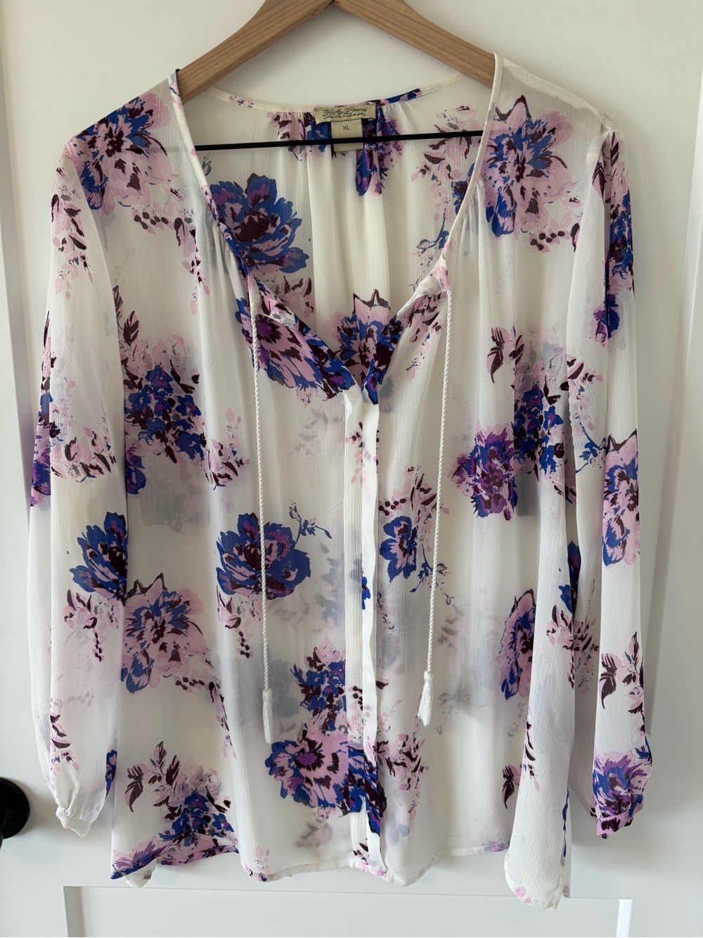 Lucky Brand Floral Blouse Size XL